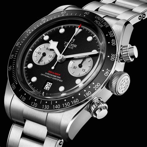 tudor black bay chronograph.